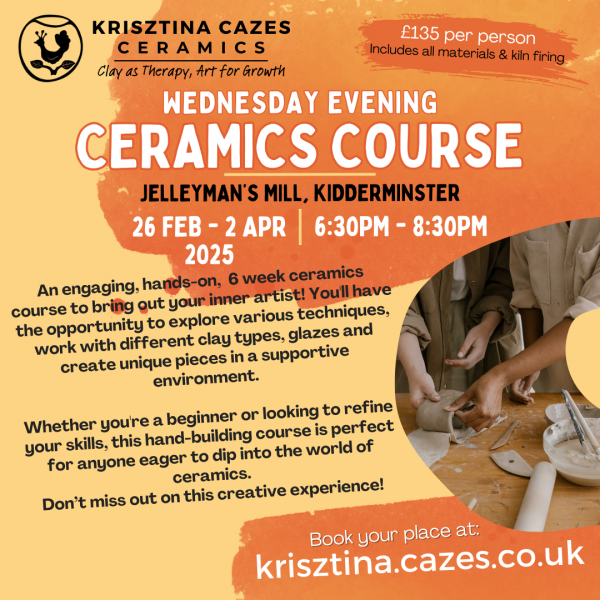 Wednesday Evening Ceramics Course