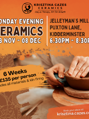Nov-December: Monday Evening Ceramics