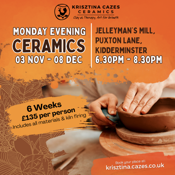 Nov-December: Monday Evening Ceramics