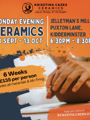Sept-October: Monday Evening Ceramics